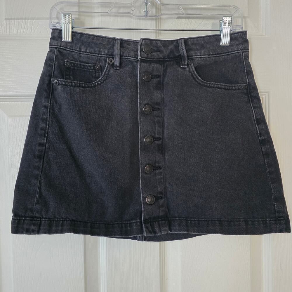 American Eagle Outfitters Black Jean Skirt Women's Size 2